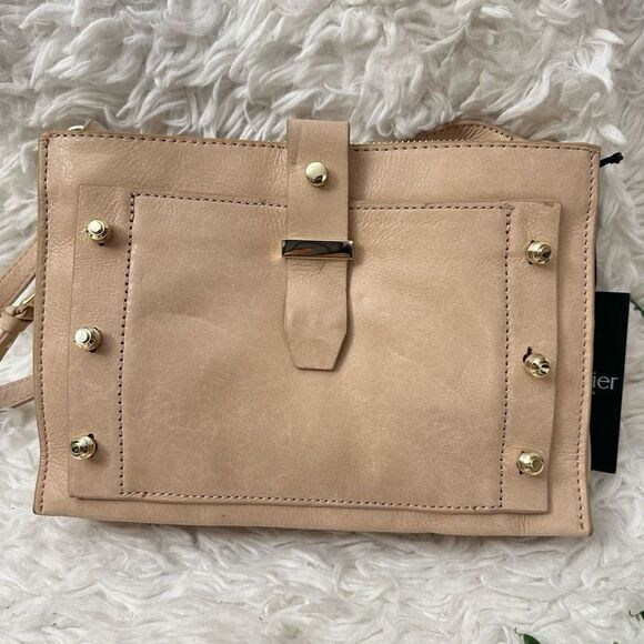 Botkier New York Warren City Blush Leather Crossbody Shoulder Bag NEW - Picture 2 of 10